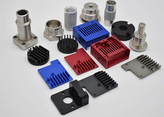 Color Anodize Surface Finishing ISO9001 CNC Machined Aluminum Parts