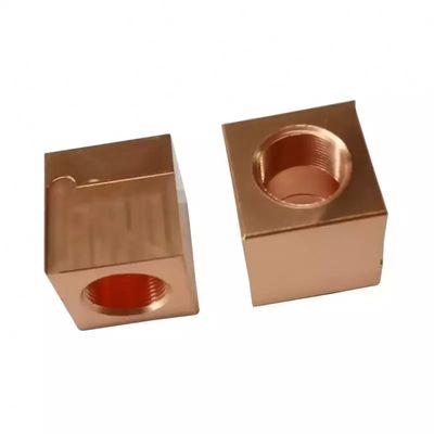 ISO9001 Certified Factory CNC Machining High Precision Small Block Brass CNC Prototype